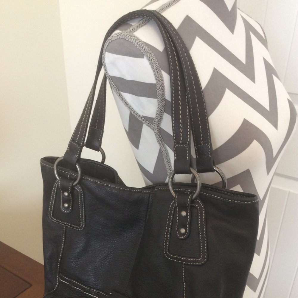 The Sak black leather purse/satchel